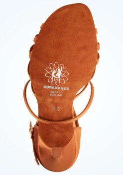 Supadance 1143 Ladies Latin Shoe- 3" -Capezi Dance Wear Shop sd1143 dktan bottom 1 44754.1678886215