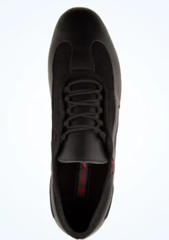 Supadance 9010 Mens Split Sole Practice Dance Shoes- 1" -Capezi Dance Wear Shop sd9010 blk top 1 40071.1678886254