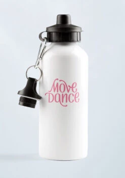 Move Dance Water Bottle -Capezi Dance Wear Shop sf183 pink front 23656.1678885506