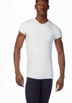 So Danca Mens V-Neck T-Shirt -Capezi Dance Wear Shop so e 11051 so danca mens v neck t shirt white front thumbnail T 43398.1698810475
