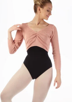 So Danca V-neck Ballet Wrap -Capezi Dance Wear Shop so e 11200 so danca v neck ballet wrap pink front thumbnail T 31573.1698810713