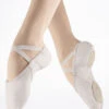 Freed Men's Canvas Split Sole Ballet Shoe - White