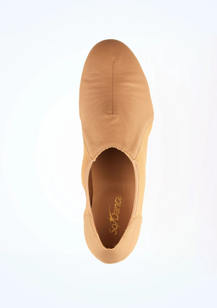 So Danca Slip On Tap Shoe - Caramel 2 So Danca Slip On Tap Shoe - Caramel - Image 2