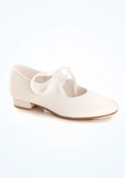 Tappers & Pointers Low Heel Tap Shoes - White