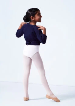 Tappers & Pointers Kids Knit Ballet Wrap -Capezi Dance Wear Shop taxclsn navy back 81561.1683935998