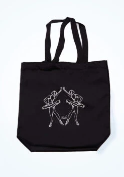 Tendu Velour Tote Bag -Capezi Dance Wear Shop tet1085 black front t 77655.1698711927