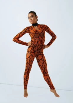 Weissman Game Of Survival 11 Weissman Game Of Survival -Capezi Dance Wear Shop weissman flocked geometric unitard orange front 26450.1685491271