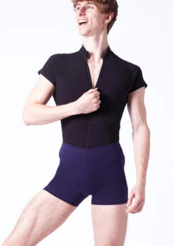 Wear Moi Condor Mens Zip Leotard -Capezi Dance Wear Shop wmcondor black front t 15665.1698103278