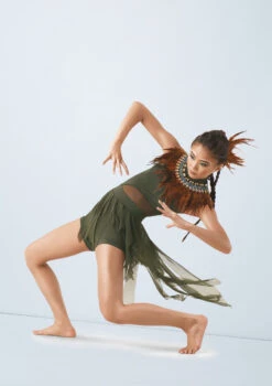 Weissman Jungle Book -Capezi Dance Wear Shop wn 10266 weissman jungle book green front 41966.1678886678