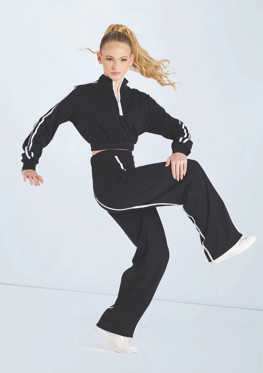 Weissman French Terry Split-Front Pants 1 Weissman French Terry Split-Front Pants