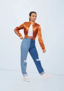 Weissman Two Tone Distressed Jeans -Capezi Dance Wear Shop wn15505 medium wash 16 t 35333.1698824359