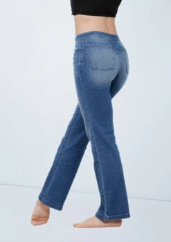Weissman Low-Rise Flare Leg Jeans -Capezi Dance Wear Shop wn15508 blue denim 87 99400.1694695987