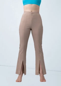 Weissman Split-Front Suit Pants -Capezi Dance Wear Shop wn15562 latte 88 15769.1694697961