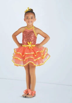 Weissman Let Your Soul Glow -Capezi Dance Wear Shop wn15660 coral 981 70190.1694045101
